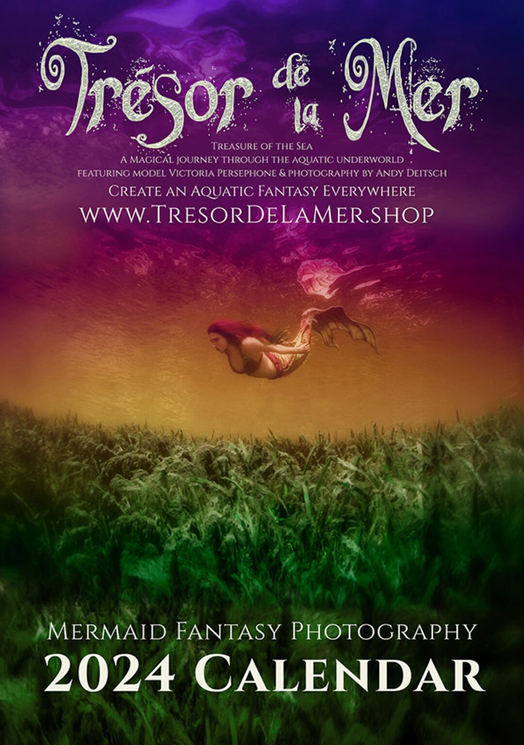 Trésor De La Mer 2024 Mermaid Fantasy Photography Calendar Etsy