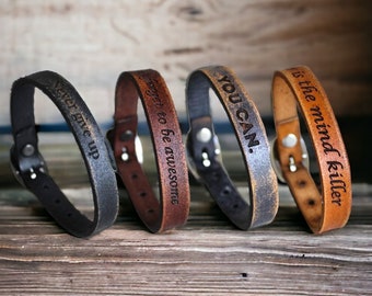 Personalized Leather Bracelets, Personalized Men's Bracelet, Engraved Leather Bracelets Custom Leather Bracelets Personalized Leather Gifts