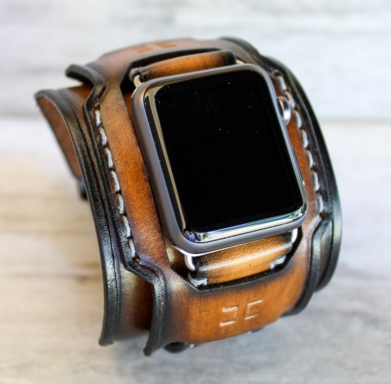 Custom Leather Apple Watch Band Iwatch Band 42mm 44mm Apple Etsy Ireland