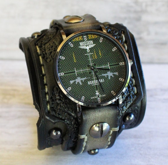Leather Watch Cuff | TechLeatherCraft