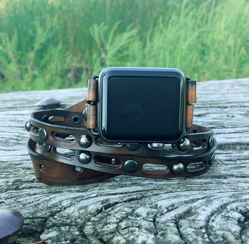 Leather Apple Watch Band Leather Wrap Band for Apple Watch Etsy