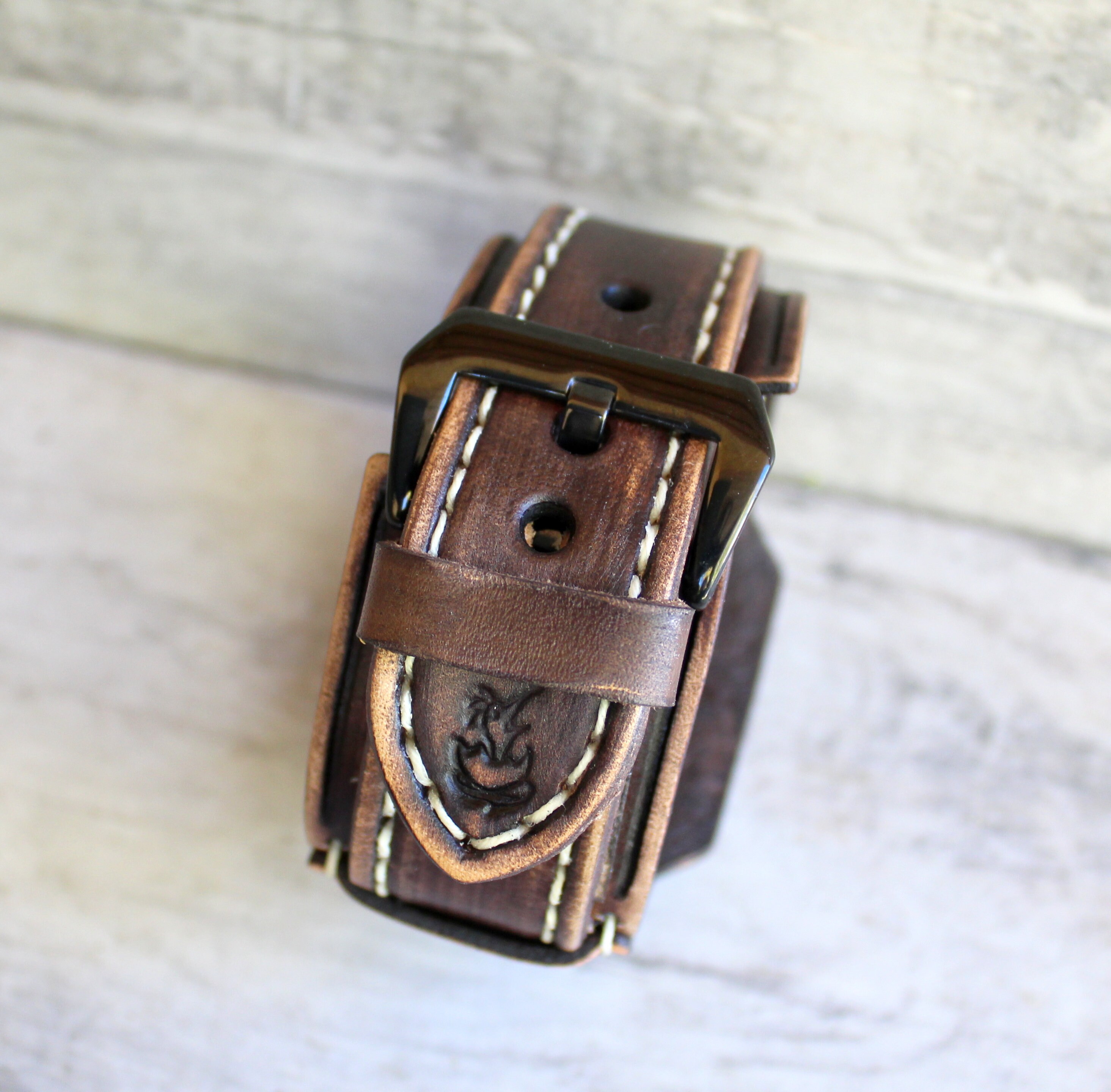 Leather Apple Watch Band 42mm Men's Leather Watch Band Etsy