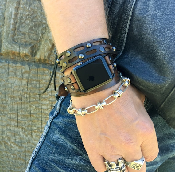 Leather watch bands for apple watch series 4 discount