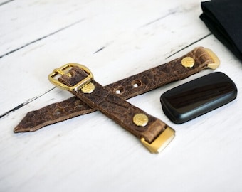 Alligator Leather Fitbit Luxe Band Leather Fitbit Luxe Band SLIM Leather band for Fitbit Luxe Fitbit Luxe Classic Full Grain Strap Wristband