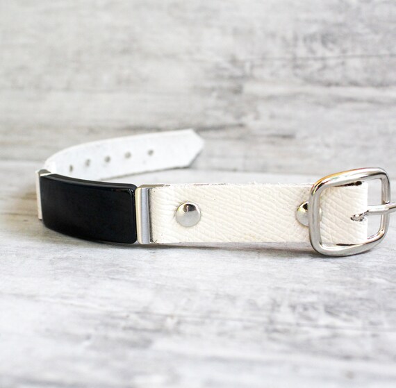White Fitbit Inspire HR band VEGAN Leather Fitbit Inspire | Etsy