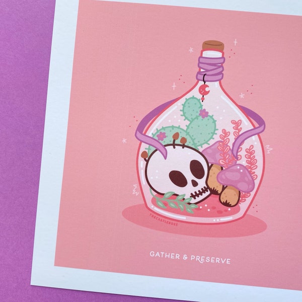 SPOOKY TERRARIUM Art Print