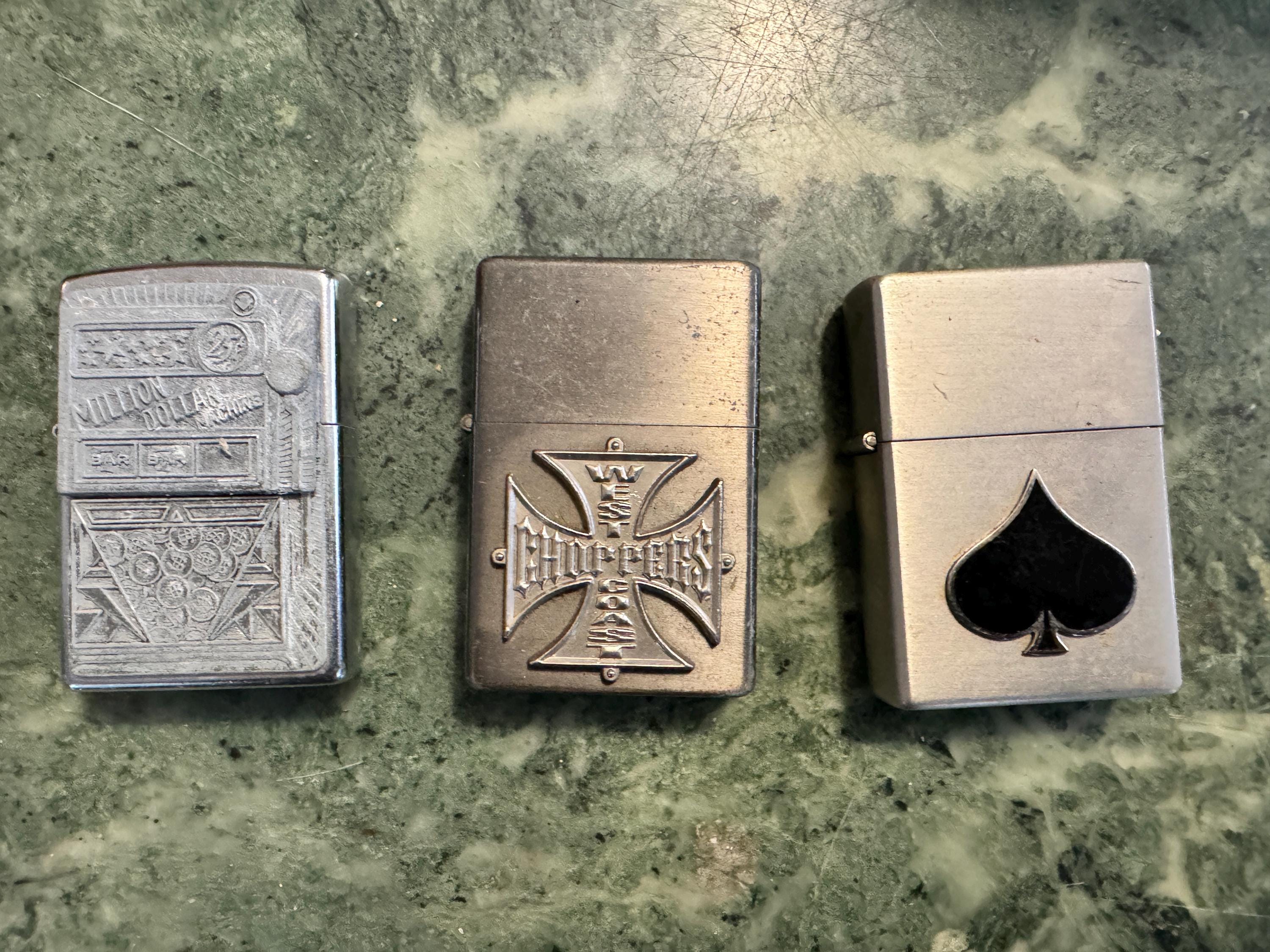 Vintage Zippo Lighter: Million Dollar Machine, West Coast Choppers