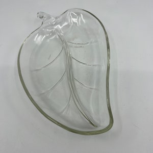 Hazel Atlas Leaf Shape Divided Dish Relish Candy