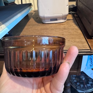 Mixed-VTG Fire King Custard Cups Dessert Bowls Milk Glass Red Brown to Black T.G. Green Granville Brown drip Anchor Hocking Fire-King amber