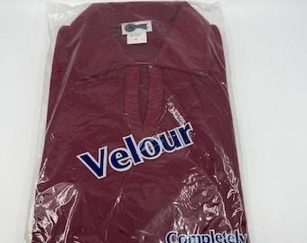 Three Vintage Velour shirts - 1 vintage Terry cloth stripes and solids