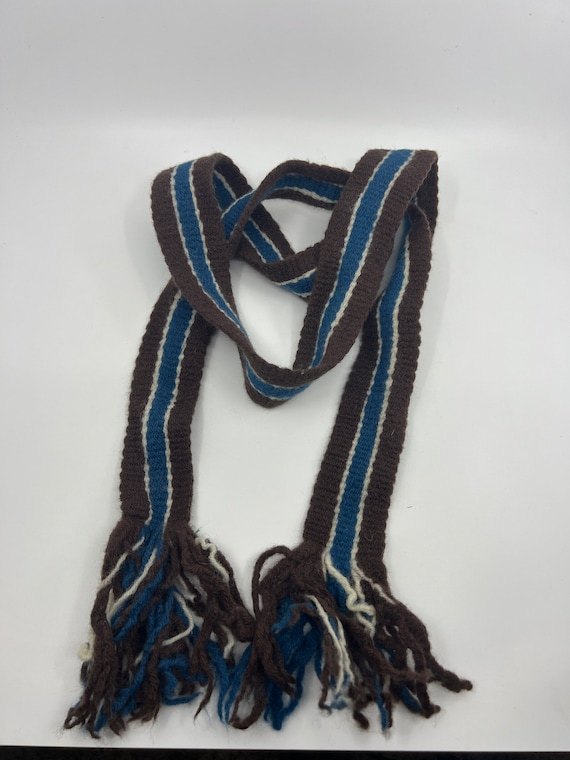 Takeo Kikuchi Stripes Wool men’s Scarf Muffler - image 1