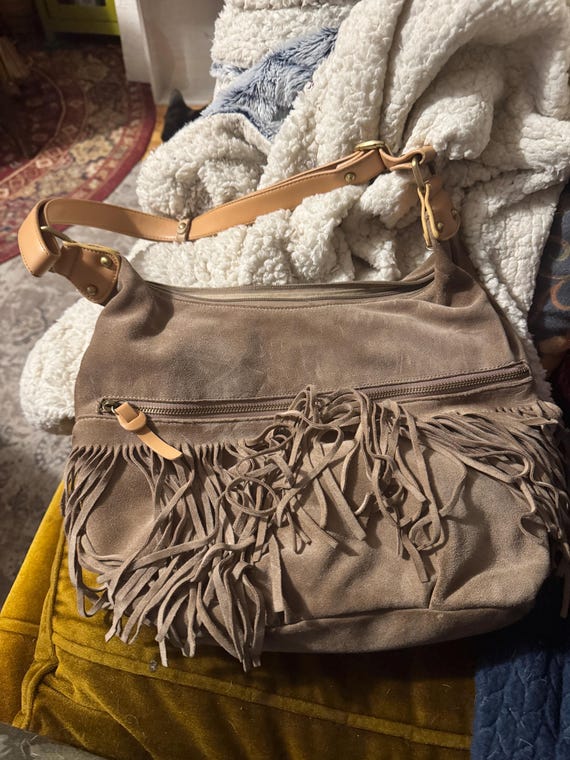 1960s suede fringe bag - Gem 1960s suede fringe bag - Gem