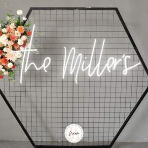 Wedding Neon Sign - Couples Name Sign - Custom Neon Sign - Livingroom Neon Signs - Names Neon Sign - Last Name Neon Sign - Wedding Name Sign