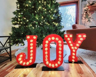 JOY Outdoor Wedding Marquee Light | Large Light Up Letter | Light Up Sign | Marquee Sign  Etsy Wedding Sign | Marquee Letter 36" Large Light