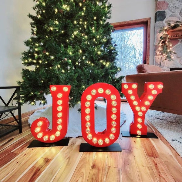 Large Outdoor Joy Signs Etsy