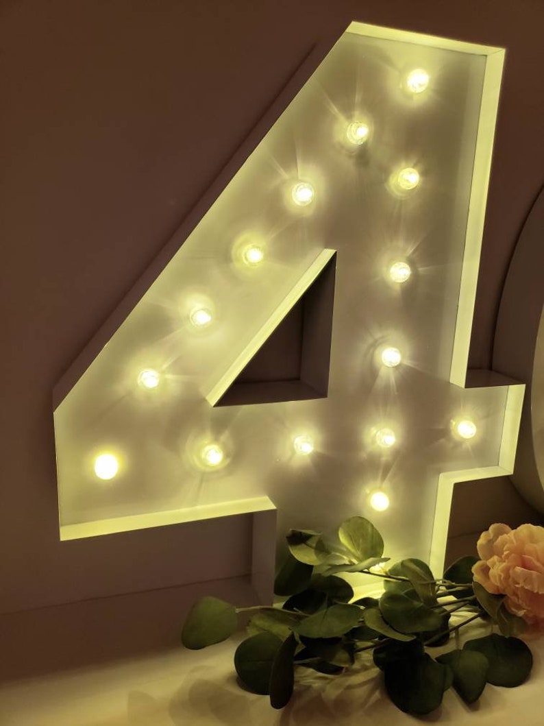 Large Metal Wedding Marquee Light Light Up Letters/Light