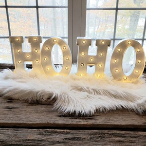 JOY Metal Marquee Light/Christmas Light Up Letters/Light Up Letter/Marquee Sign/Etsy Wedding Sign/ Marquee Letter/Table Light Up Name Sign image 9