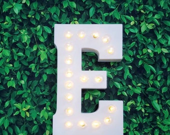 WHITE Large Wedding Marquee Light | Light Up Letter | Giant Light Up Letter/ Marquee Sign/ Etsy Wedding Sign/ Marquee Letter/21" Large Light