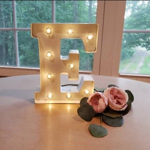 GOLD Wedding Marquee Letters Personalized Light Letters Light Up Letter Marquee Sign Etsy Wedding Gift Table Light Up Name Sign image 7