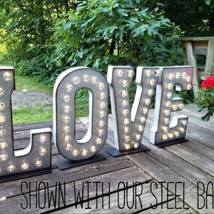 GOLD Large Wedding Marquee Light Light Up Letter Giant Light Up Letter/ LED Marquee Sign/ Etsy Wedding Sign/Marquee Letter/21 Light image 9