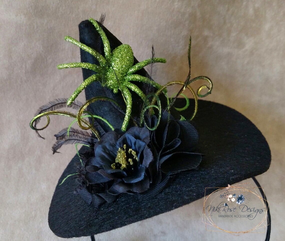 Mini Witch Hat Fascinator Choose Your Style Fall Harvest | Etsy