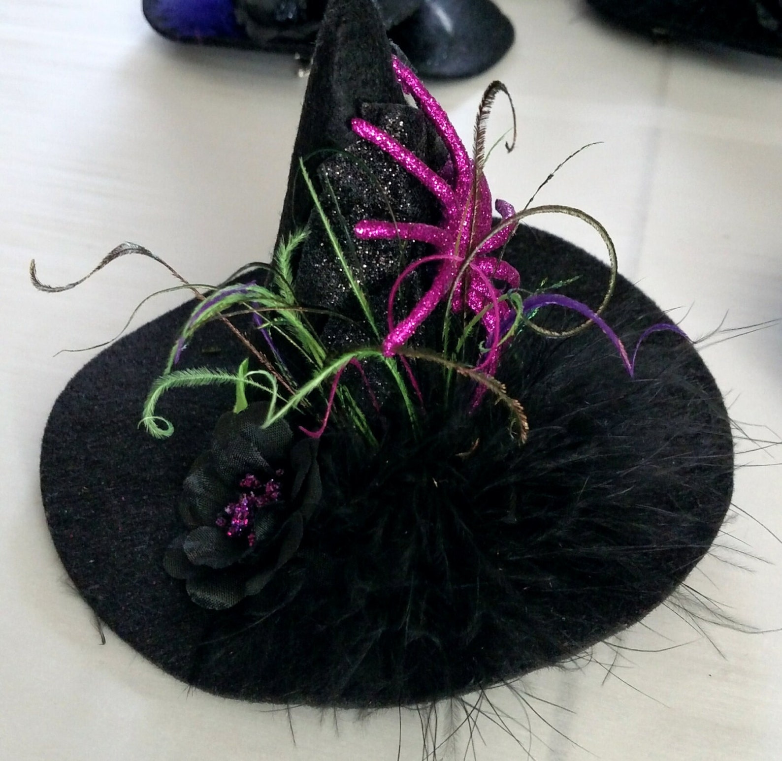 Mini Witch Hat Fascinator Choose Your Style Fall Harvest - Etsy