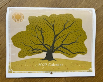 2027 Illustrated Wall Calendar- PRE-ORDER
