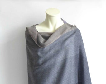 XXL light wool scarf stole scarf wool colorful black gray brown blue