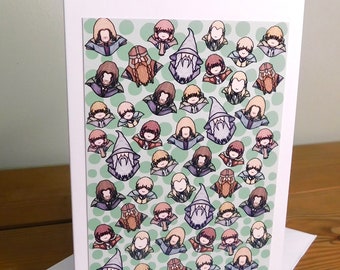 Fellowship Greetings Card - Tolkien Inspired - Birthday Card - Geeky Card