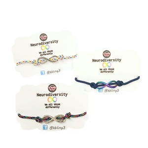 Neurodivergent armband: Neurodiversitet, Autism, ADHD Pride regnbåge oändlighetssymbol