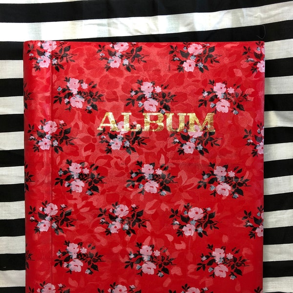 Adorable vintage floral photo album UNUSED