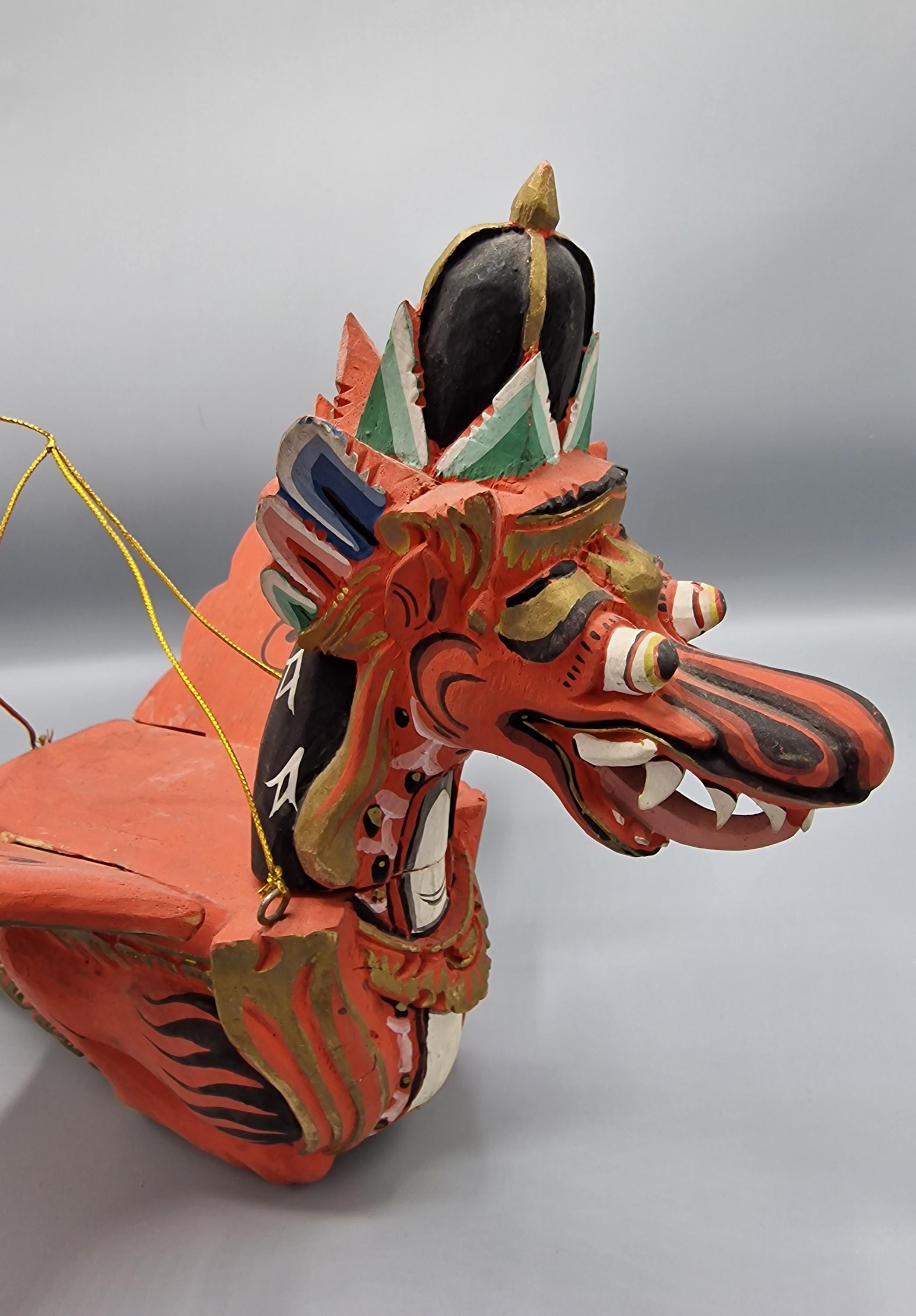 バリ島の彩色木製ドラゴン 20世紀 彫刻」(ホビー、カルチャー