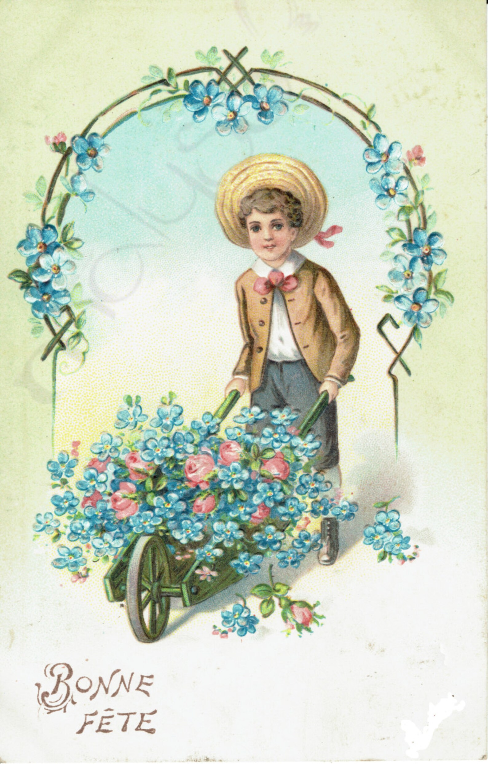 Jolie carte postale vintage de 1905 Etsy France