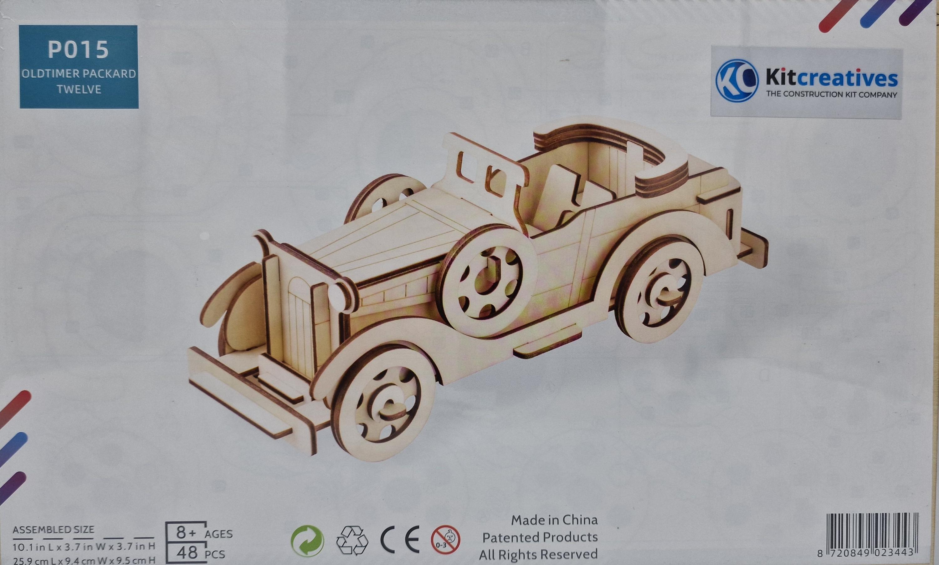 Vintage Car Construction Kit - Oldtimer Packard Twelve - DIY 3D