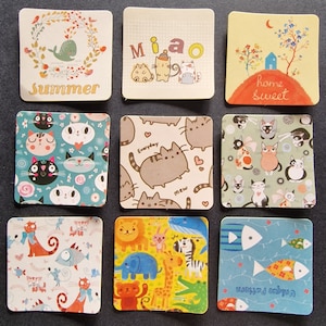 Set van 15 vierkante stickers (diverse patronen)