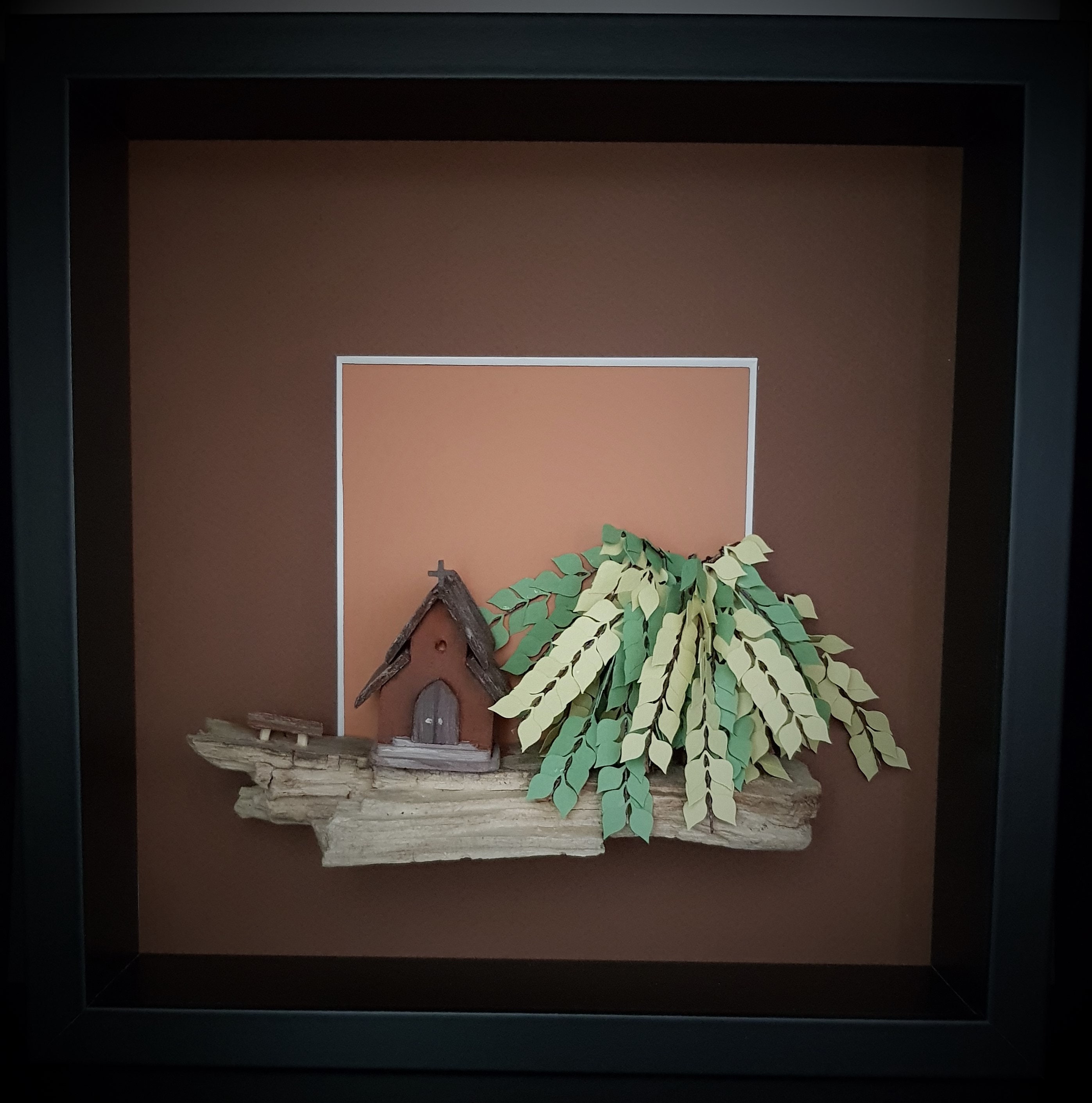 Cadre Lumineux - Petite Église Au Printemps