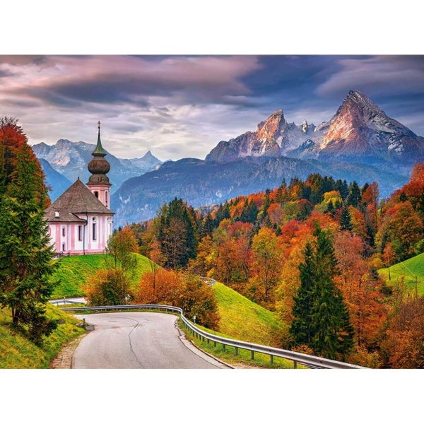 PUZZLE 2000 Pieces - Autumn in the Bavarian Alps - Germany - Castorland - NEW