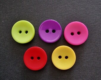 Lot de 4 boutons ronds acrylique