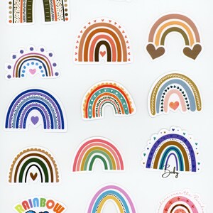 Lot de 23 stickers autocollants Arc en Ciel (Lot 3)
