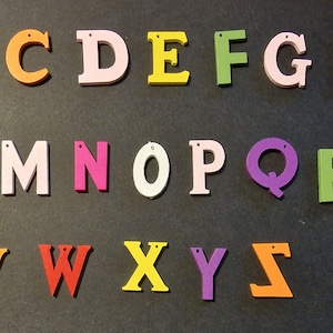 Alfabeto Letras de madera de la "J" a la "R"