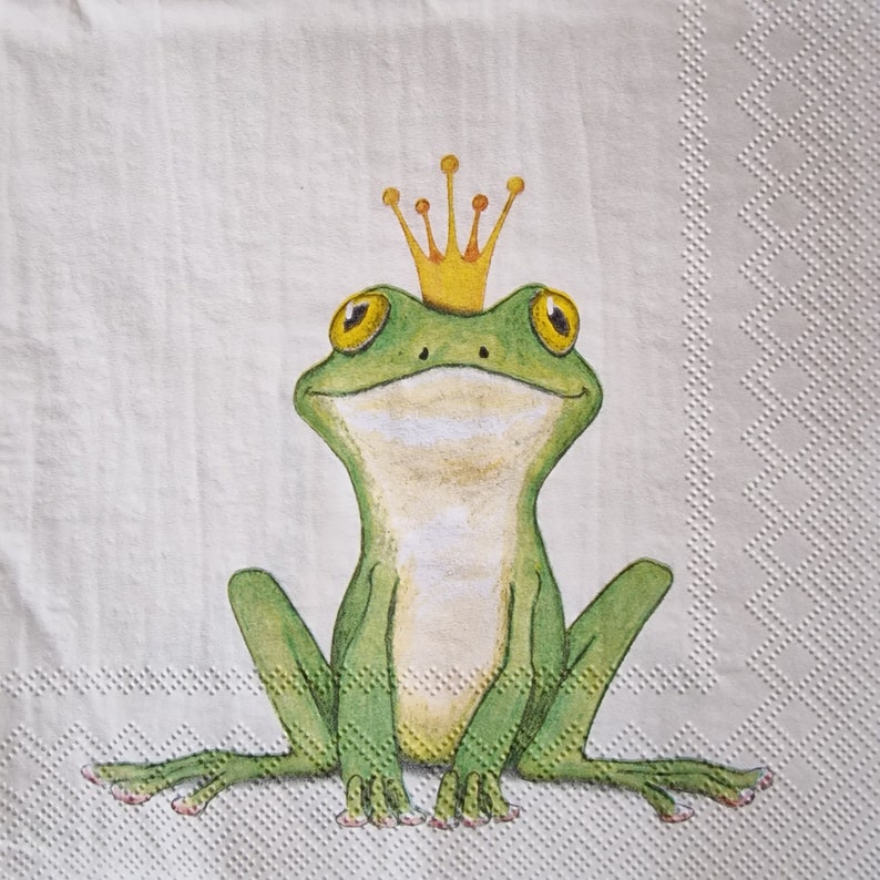 Lot de 2 serviettes en papier Grenouille Prins Ferdinand image 1