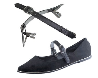 black suede ankle strap replacement
