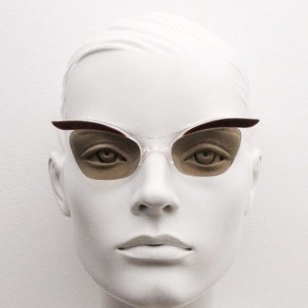 Cat Eye Half Frame Reading Glasses Etsy