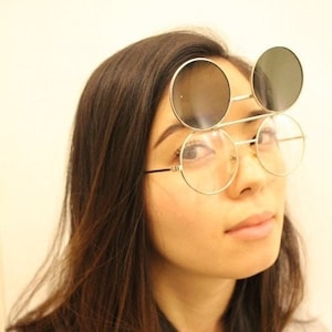 Flip lens glasses Etsy Espana