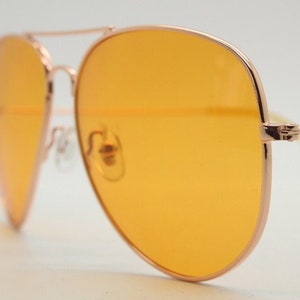 Orange aviators top