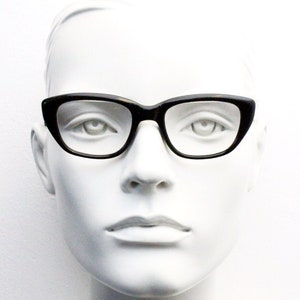 60s vintage glasses by Studio. Made in Spain. Rounded cat eye optical frames. Prescription eyeglasses. RX Spectacles