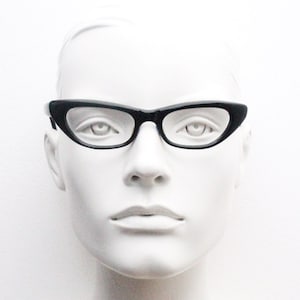 50s vintage cat eye glasses made in Spain by Indo. Women&#39;s dark brown cateye acetate optical frame. Prescription eyeglasses. RX Spectacles