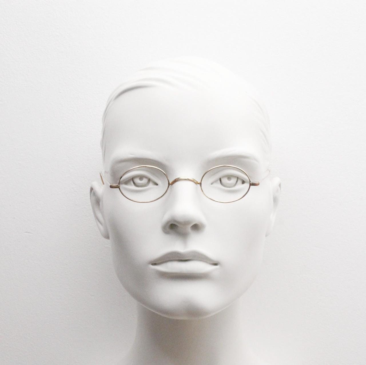 Victorian Vintage Oval Wire Eye Glasses. Metal Optical Frame 