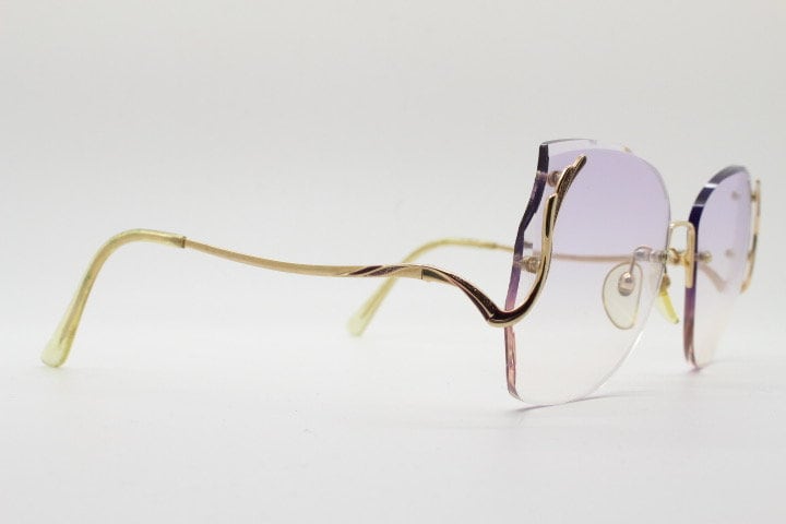 Hoya 80s Vintage Slightly Oversized Frameless Sunglasses Hoya 80s Vintage Slightly Oversized Frameless Sunglasses