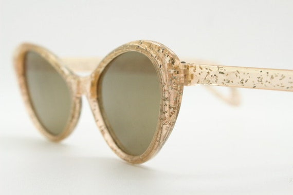 Dazzling 40s confetti cat eye glitter sunglasses.… - image 1